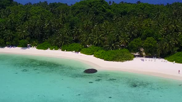 Aerial view tourism of sea view beach by blue water with sand background