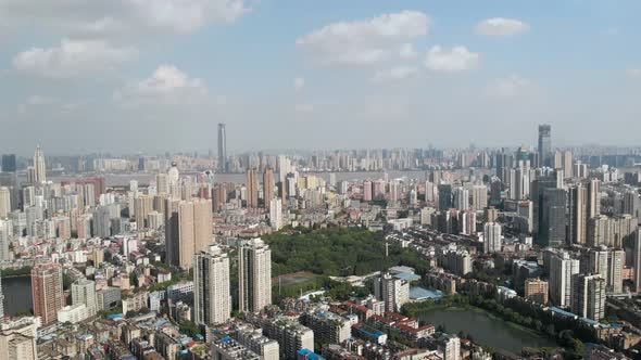 High Rise Buildings In Downtown Wuhan-A