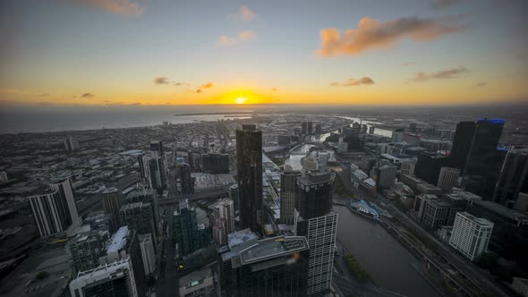 Sunset at Melbourne