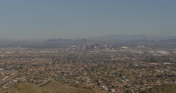 Looking north toward the city of Phoenix, Arizona