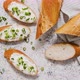 Fresh and Delicious Crispy Baguette with Cream Cheese and Chives - VideoHive Item for Sale