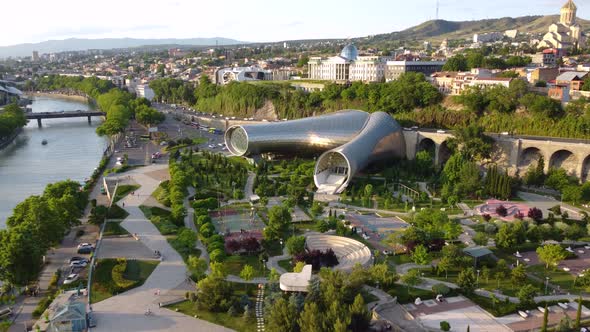 Park In Th City Aerial View