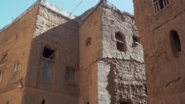 Abandoned Old Ruined Village of Al Hamra Near Nizwa, Oman