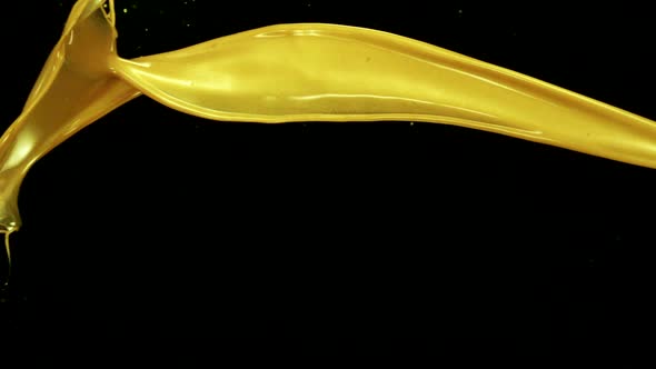Gold liquid splash, Slow Motion alt