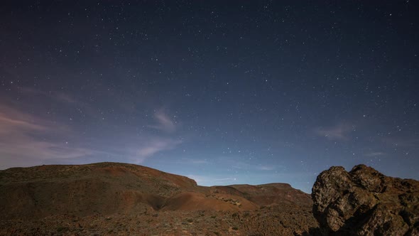 El Teide in Tenerife Canary Islands at Night