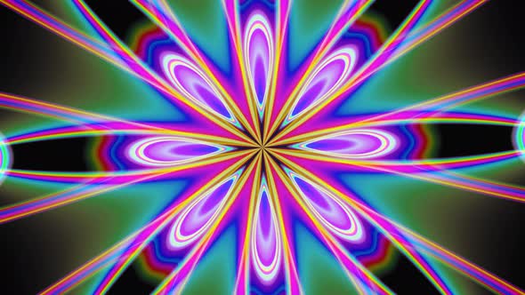 4k kaleidoscope abstract background.