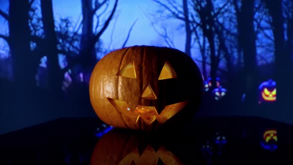 Scarry halloween pumpkin 