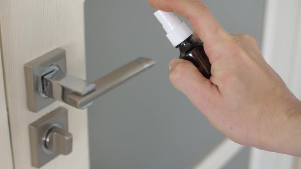 Door Handle Disinfection From Cornavirus