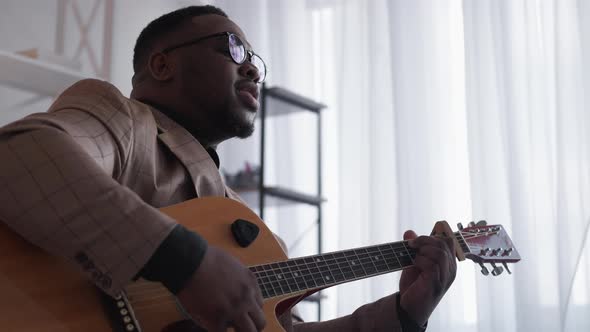 Guitar Singing Music Performer Man Playing Song