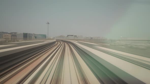 Time Lapse Timelapse Metro In Dubai United Arab Emirates