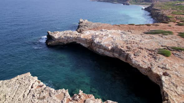 Aerial mountain view. Crete island is a Mediterranean paradise.