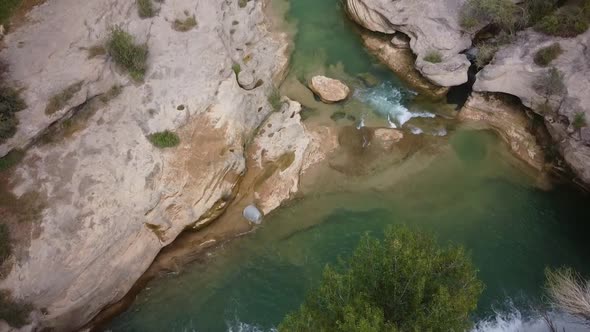 Aerial View Of Vero River In Spain