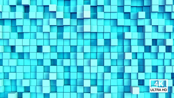 Cube Background Aqua