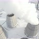 Over The Power Plant In Winter - VideoHive Item for Sale