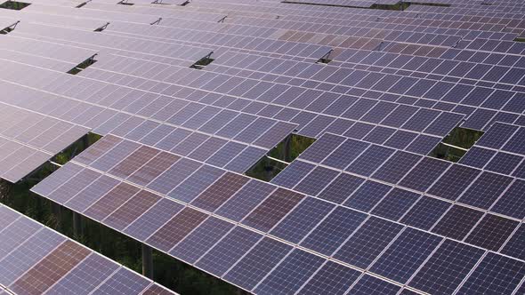 Solar power station in montain