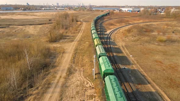 Cargo Train moving slowly