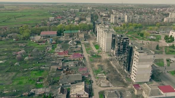 War Ukraine Damage House Destruction Danger Building Borodynka