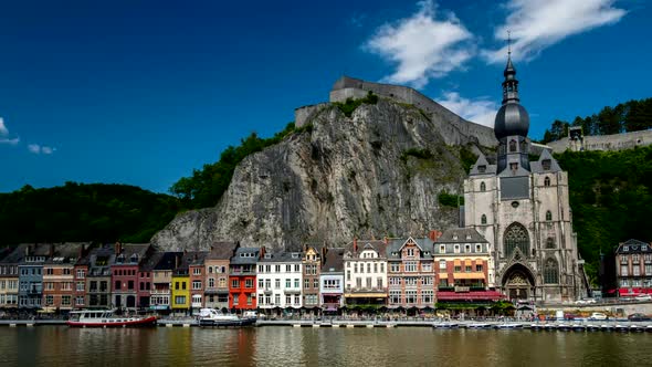 Timelapse of Dinant Town, Belgium