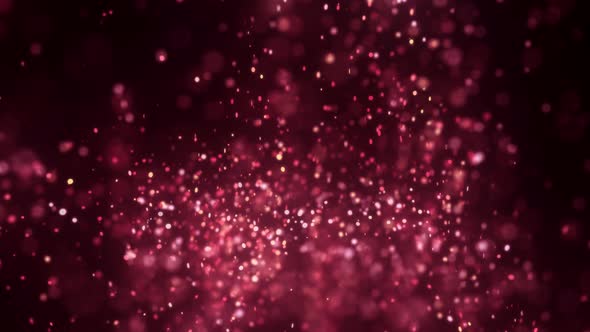 Red Dust Particles Background