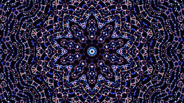 Abstract Kaleidoscope pattern with full colors. Magic mandala