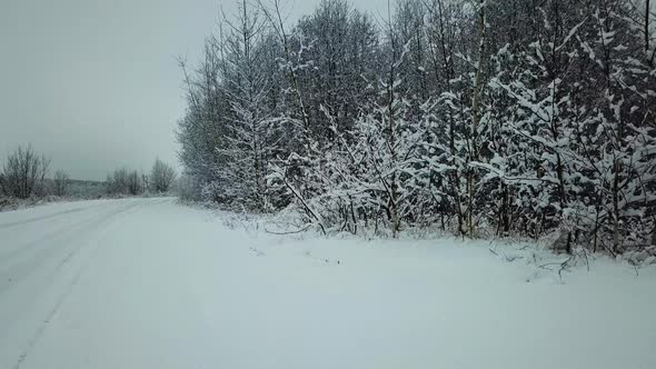 Winter River In The Village Of Verkhovye 14