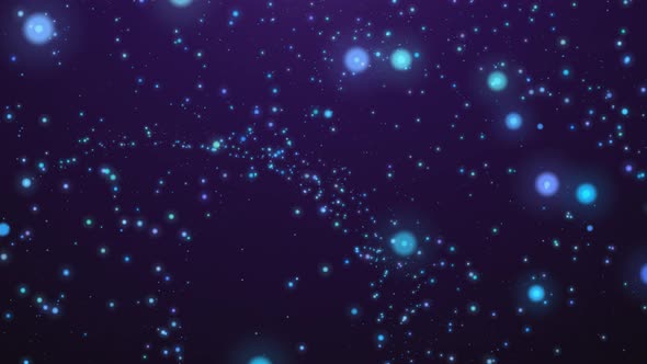 Firefly Shiny Particle Background Blue