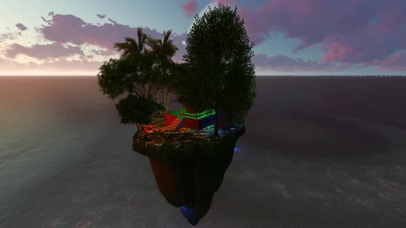 floating land concept with Balinese nuance