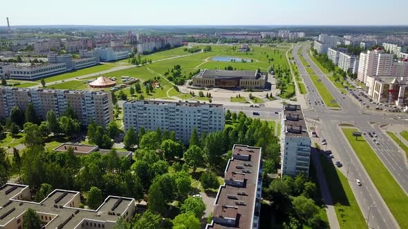 Smolenskaya Street, The Ice Palace And The Behemoth Lake. City Vitebsk