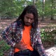 Black Man in Park Experiencing Stomachache Slow Motion - VideoHive Item for Sale