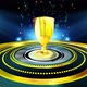 Golden Trophy and Falling Particle - VideoHive Item for Sale