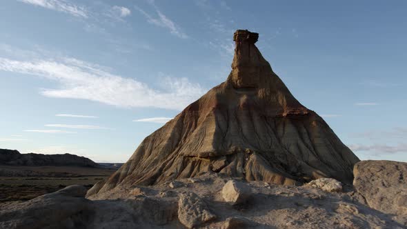 Intriguing geological formation in the desert
