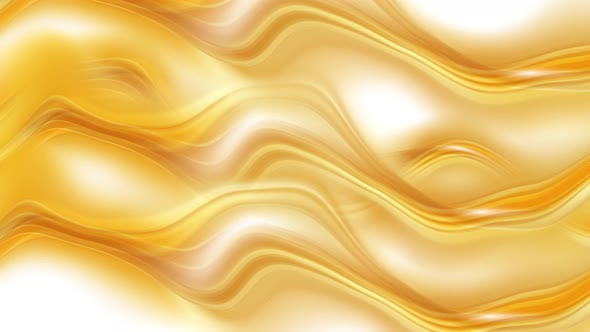 Animated 3d stylish gold color liquid background