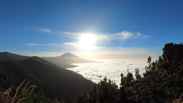 Teide national park, Teide volcano in the background, Tenerife, Spain