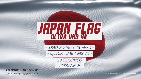 Japan Flag    Ultra Uhd 4 K