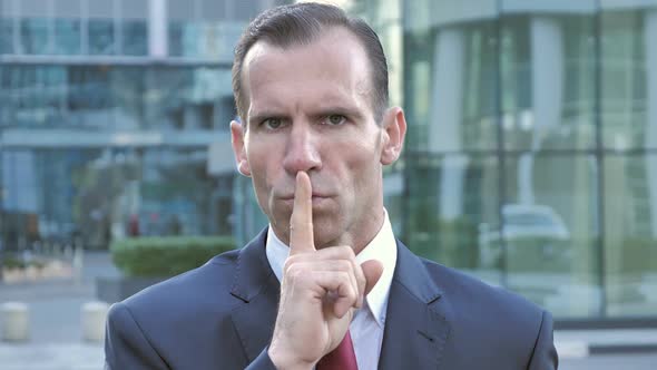 Stop Gesture By Businessman Rejecting