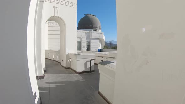 Friends visiting Griffith Observatory, Los Angeles, USA