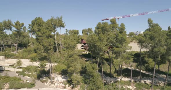 Aerial view of Israel Holocaust Museum, Jerusalem, Israel.