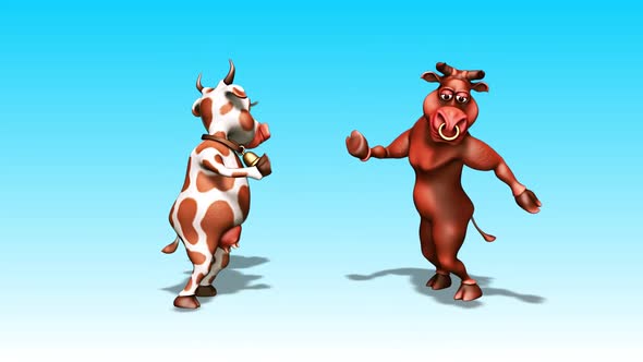  Bull and Cow - Fun Cartoon Dance 2