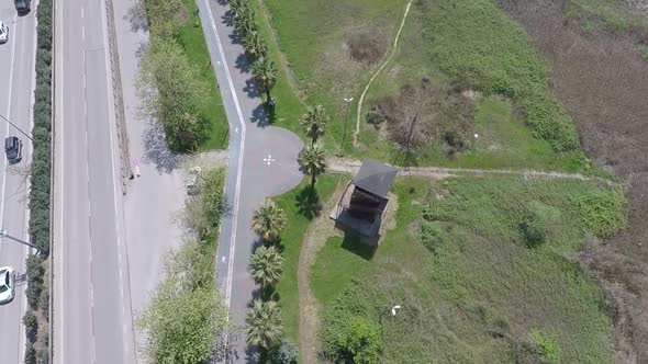 Aerial Road and Walkway