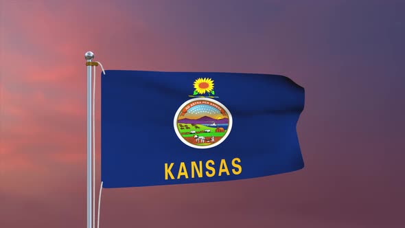 Kansas Flag 4k