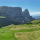 Dolomites mountains peaks with a hiking path on a summer day - VideoHive Item for Sale