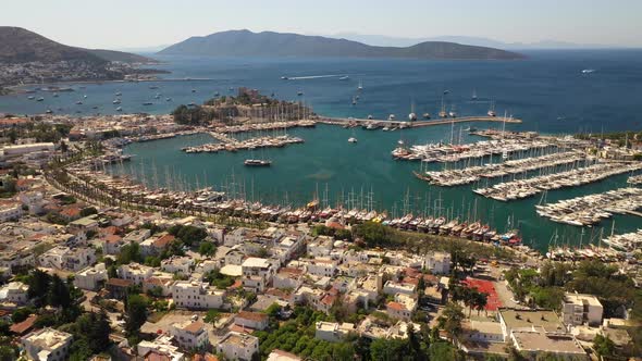 Aerial view of Bodrum.