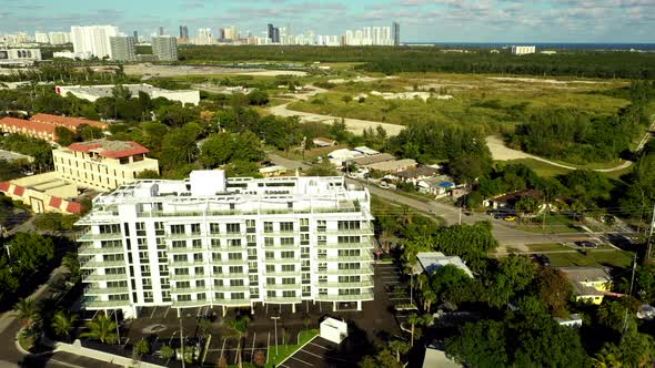 Aerial video North Miami Beach FL
