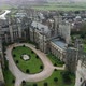 Castle Courtyard Aerial Drone 4K - VideoHive Item for Sale