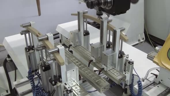 Woodworking CNC Machine in the Process