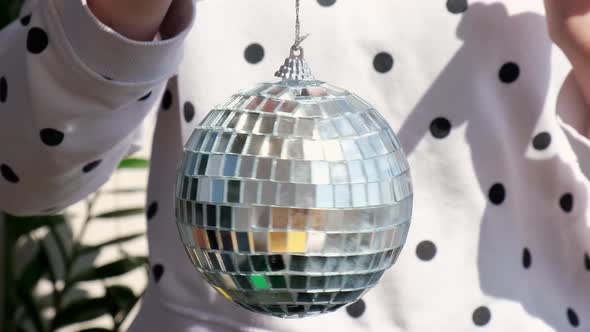 Disco Mirror Ball Spinning