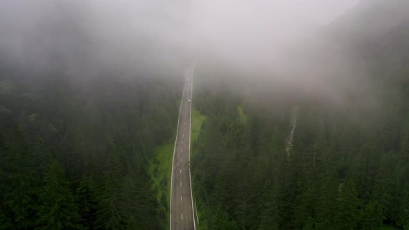 Rainy Weather in Mountains