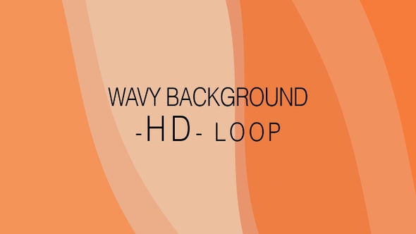 Orange Wavy Background HD