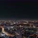 Moscow City Panorama to the Ministry of Foreign Affairs Night Timelapse Aerial - VideoHive Item for Sale