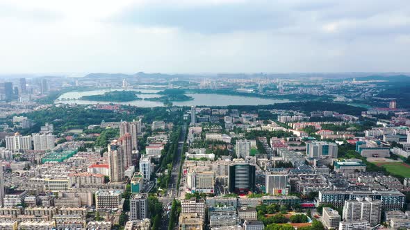 Nanjing City, Jiangsu Province, urban construction landscape